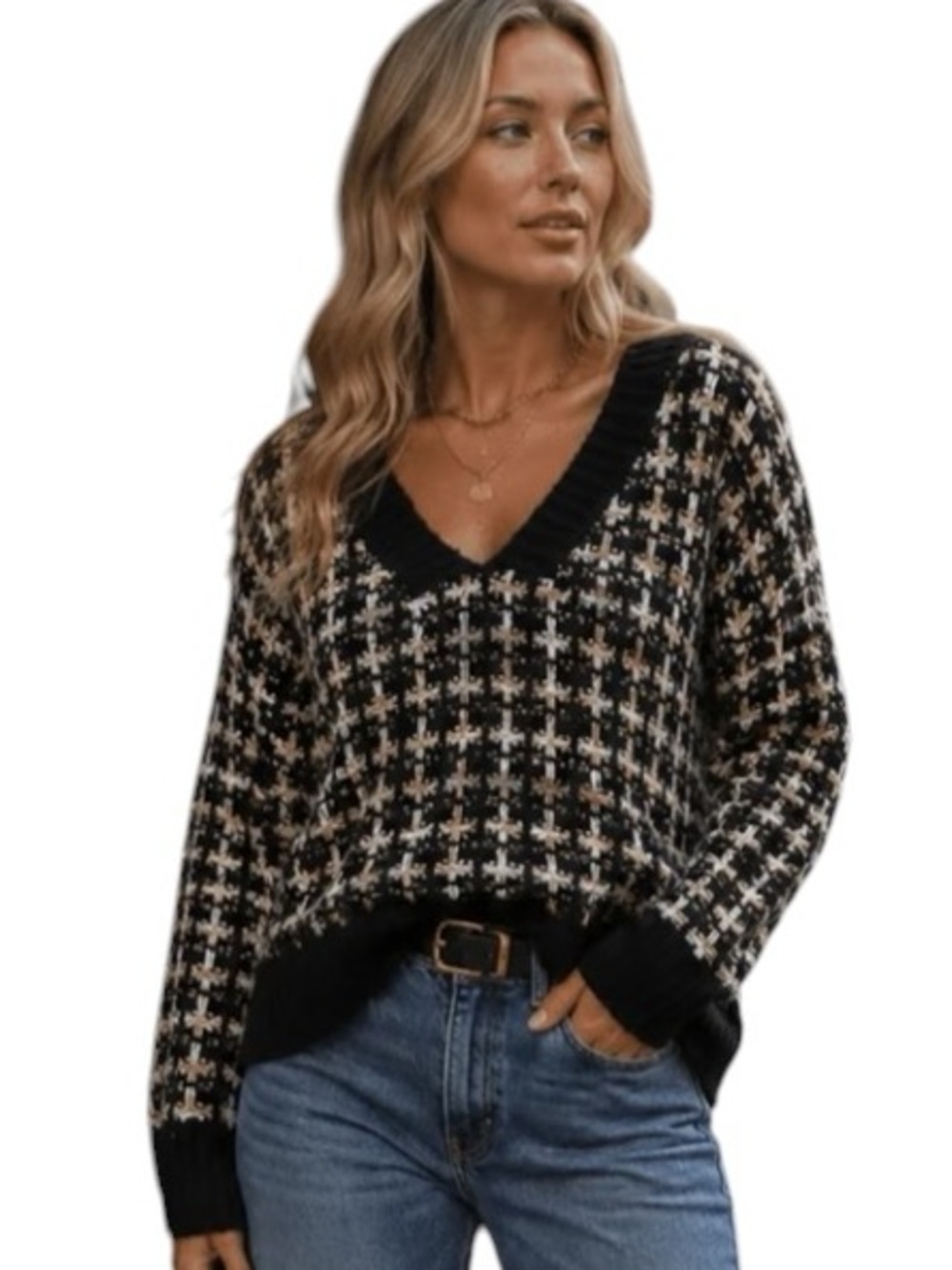 033:  PRIVY NWT SWEATER BLACK (H38)